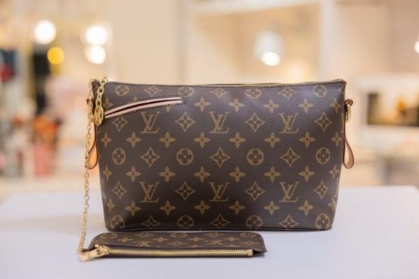 루* 고급 안감 레드 미노 크로스백파우치set