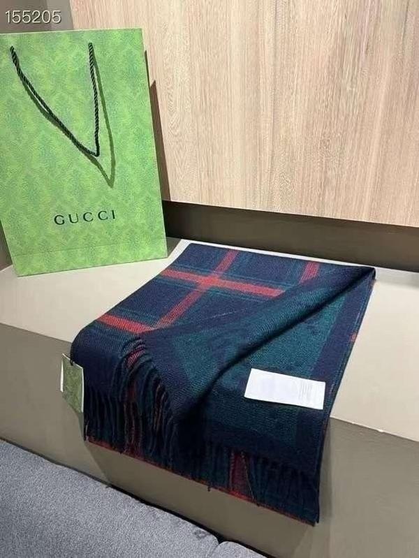 구* 양면 체크 캐시미어 머플러 수입