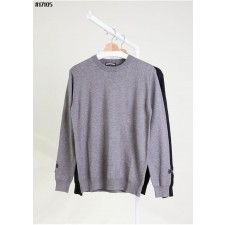 크* 엠브로이드 백 로고 울 자카드 니트