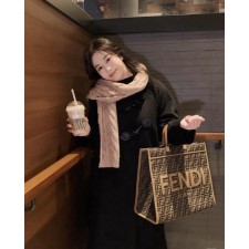 펜* 신상 FF 카라멜 자카드 쇼퍼 피카보 하이퀄리티 방도세트 (매장판)