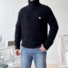 램스울 골지 터틀넥 니트