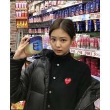 꼼* 가르송 빅레드하트 로고 라운드 니트 가디건