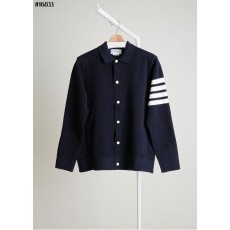 톰* 코튼 울 릴렉스드 버튼 니트 카라 자켓