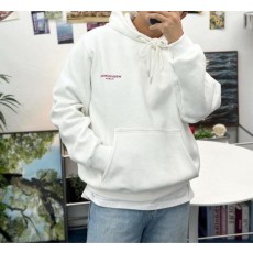 우** 플라워 백로고 후드티