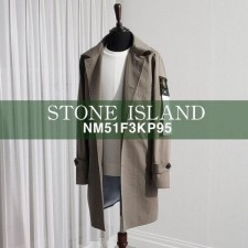 스* 로고와펜 오버핏 트렌치 코트