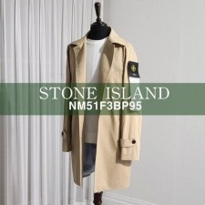 스* 로고와펜 오버핏 트렌치 코트