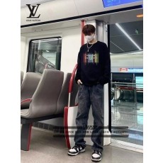 루* 컬러풀 피아노 레터링 긴팔 티셔츠