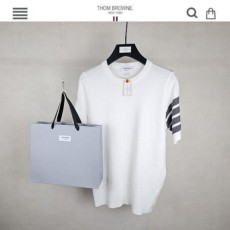 톰* 사선완장 반팔 니트 신상 크림