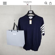 톰* 사선완장 반팔 니트 신상 네이비