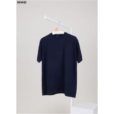루* 모노그램 엠브로이드 코튼 니트 티셔츠