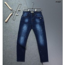 버** 기마패치 페인팅워싱 데님 진