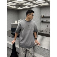 크* 큐빅 스크래치 레터링 티셔츠