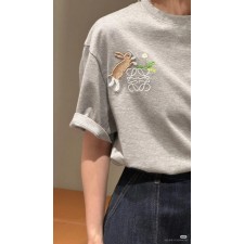 로** 토끼자수 티셔츠