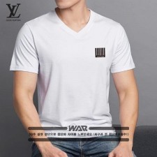 루* 피아노 로고 v넥 티셔츠