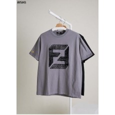 펜* FF 자수 knitting 로고 코튼 저지 티셔츠