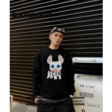 디**** 블록 강아지 디자인 긴팔 티셔츠 (시보리없음)