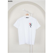 크* 남성 멀티 컬러 십자 페인팅 그래픽 티셔츠