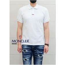 수입프리미엄 화이트 로고 패치 카라 반팔티셔츠