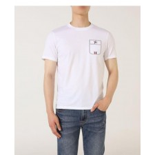 톰* 수입고급 가슴 강아지 삼선 크루넥 라운드