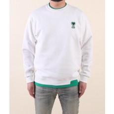 아* 뉴 하트 아플리케로고 레이어드 크루넥 맨투맨 티셔츠