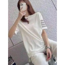 톰* 기본 반팔라운드 니트(9179)