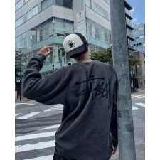 스** 25 워싱그레이 와플 롱슬리브  수입