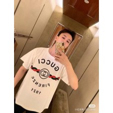 구* 시그니쳐 사슬패턴 로고 티셔츠