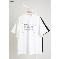 메* 마르지엘라 데미지 넘버링 프린트 오버사이즈 코튼 반팔 티셔츠