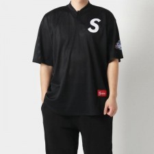 슈** 베이스볼 매쉬 반팔티