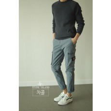 스* 면스판 카고팬츠