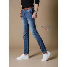 톰* T207 U 레터링 면청바지