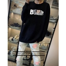 버** 곰돌이 디자인 긴팔티셔츠 (시보리없음)