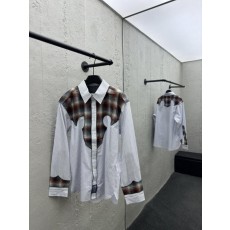 메* 마르지엘라 체크 패턴 셔츠