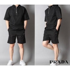 프** 삼각로고 리나일론 반팔아노락반바지세트