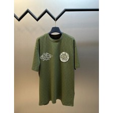 루* LV 패치자수 니트 반팔티셔츠