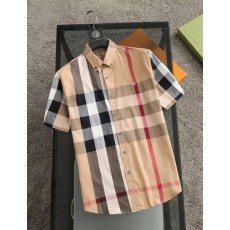 버** 체크 셔츠