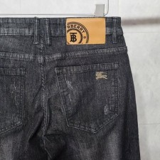 버** 골드탭 흑 청바지