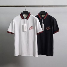 구* 스네이크자수 반팔 카라티