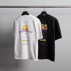 크* 레코드 레터링 오버핏 반팔티