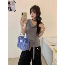 셀** 트리옹프 언발 버튼 끈니트