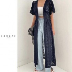 산** 펀칭 롱 로브