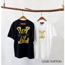 루* LV 컬러 레터링 반팔티