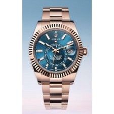 로** 스카이드웰러 로즈골드 블루다이얼