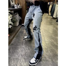 크* 멀티 레더패치 데님 팬츠
