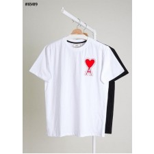 아* 빅 하트 로고 마카롱 클래식 숏 슬리브 티셔츠