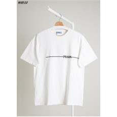 프** 자수 라인 로고 클래식 코튼 저지 티셔츠