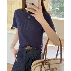 셀** 수입 크루넥 로고 레귤러 티셔츠