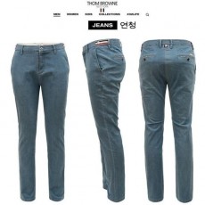 톰* 스틸로고 장식 데님 슬랙스