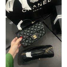 샤* 뉴미니 탑핸들 CF 클래식 체인 숄더백