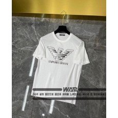 알** 2 독수리 패턴 로고 티셔츠